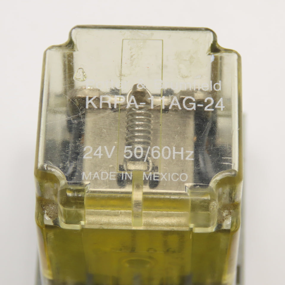 Potter & Brumfield KRPA-11AG-24 24V 50/60Hz Relay With Socket Base Lot Of 3