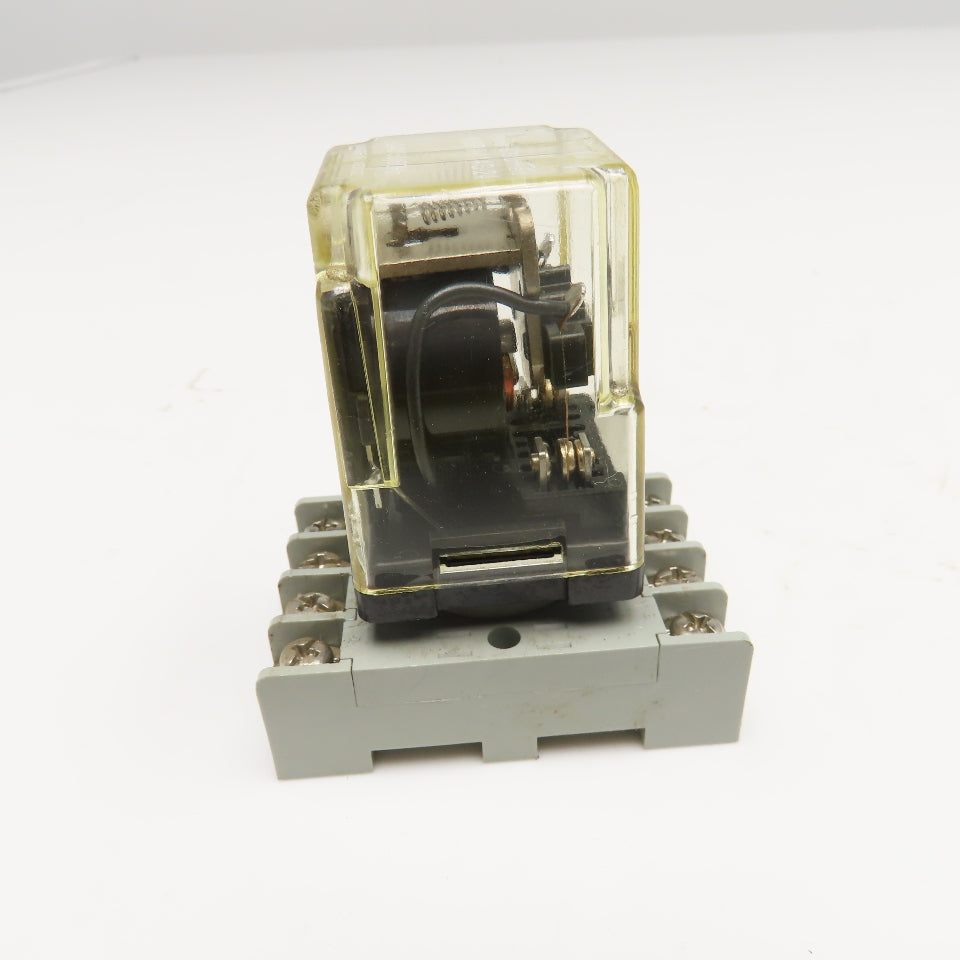 Potter & Brumfield KRPA-11AG-24 24V 50/60Hz Relay With Socket Base Lot Of 3