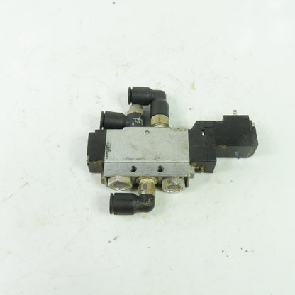 Festo <-- MEH-5/2-1/8-B Pneumatic Solenoid Valve 24VDC 145PSI