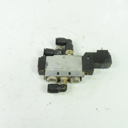 Festo <-- MEH-5/2-1/8-B Pneumatic Solenoid Valve 24VDC 145PSI