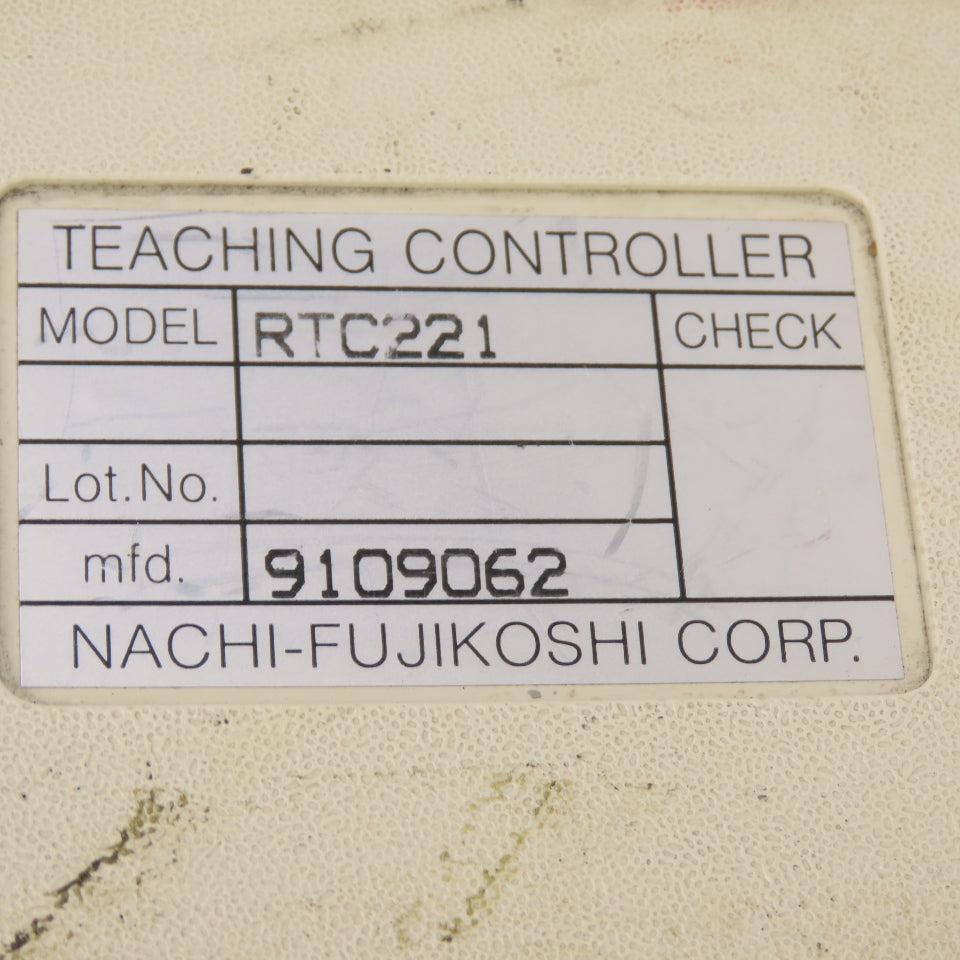 Nachi RTC221 Robot Teach Pendant S10-B02 & Cable
