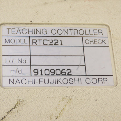 Nachi RTC221 Robot Teach Pendant S10-B02 & Cable