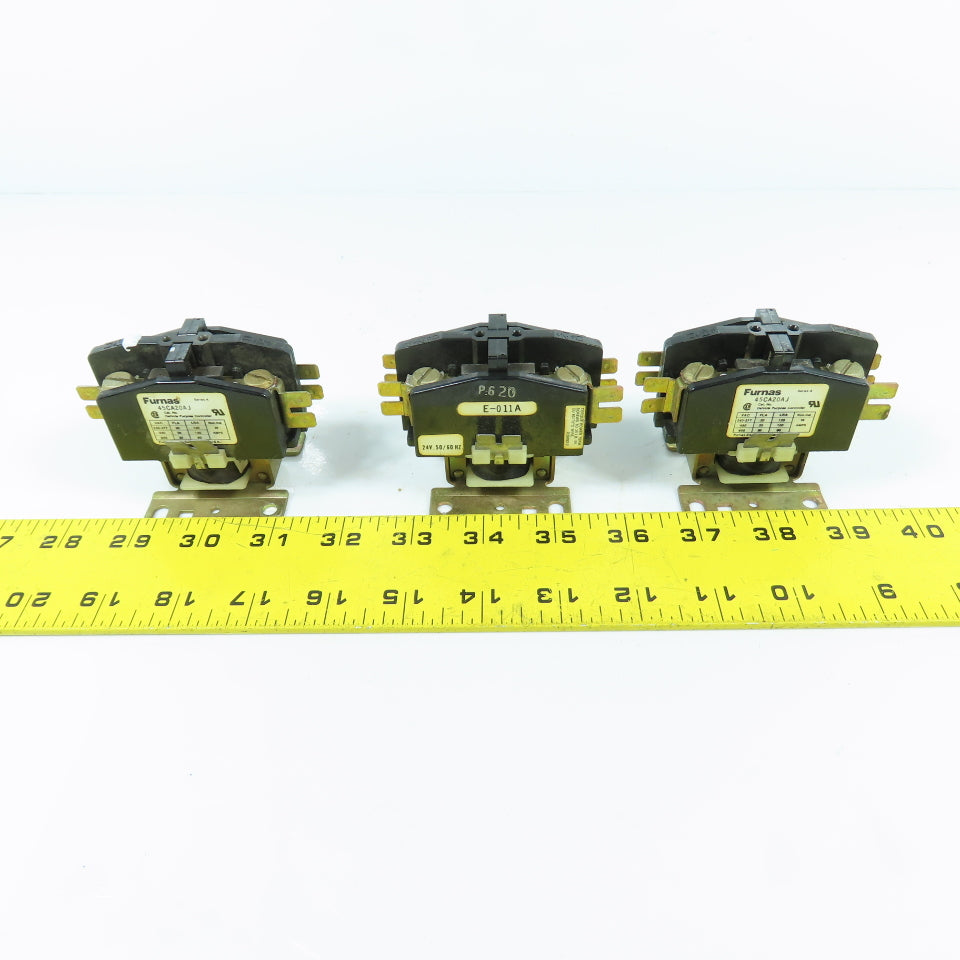 Furnas 45CA20AJ Definite Purpose Contactor 30A 24V Coil Lot Of 3