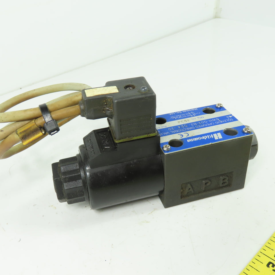 Hidraman SWH-G02-B2-D24-20 Hydraulic Solenoid Directional Control Valve 24VDC