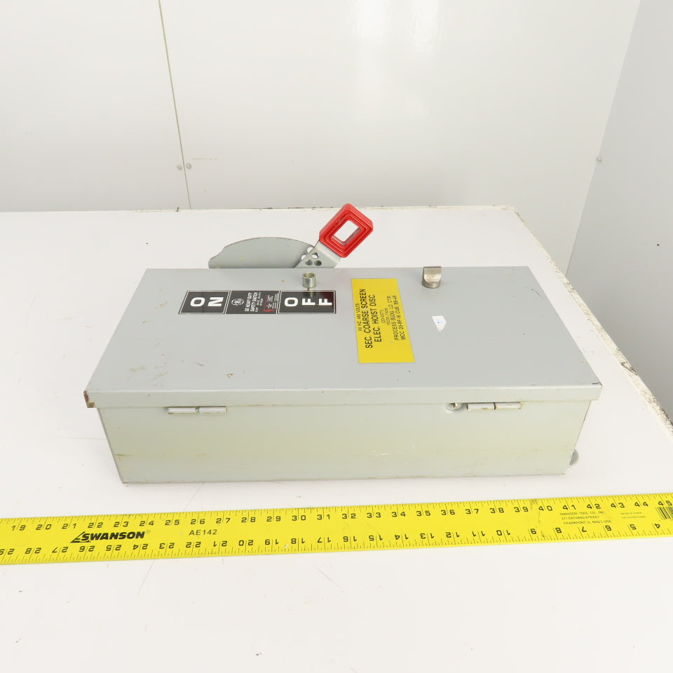 GE TH3361M 30A 600VAC Fusible Heavy Duty Safety Disconnect Switch 20HP