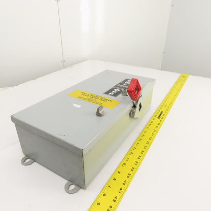 GE TH3361M 30A 600VAC Fusible Heavy Duty Safety Disconnect Switch 20HP