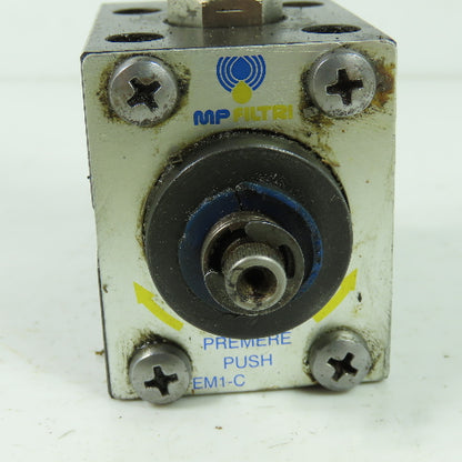 MP Filtri EM1-C Hydraulic Gauge Insulator Valve G1/4
