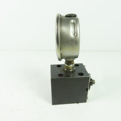 MP Filtri EM1-C Hydraulic Gauge Insulator Valve G1/4