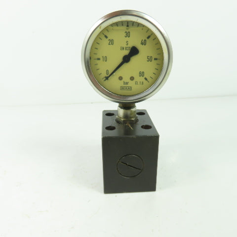 MP Filtri EM1-C Hydraulic Gauge Insulator Valve G1/4