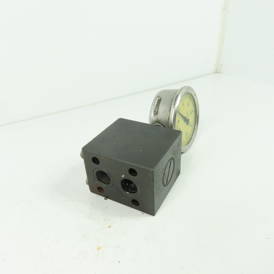 MP Filtri EM1-C Hydraulic Gauge Insulator Valve G1/4