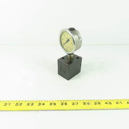 MP Filtri EM1-C Hydraulic Gauge Insulator Valve G1/4