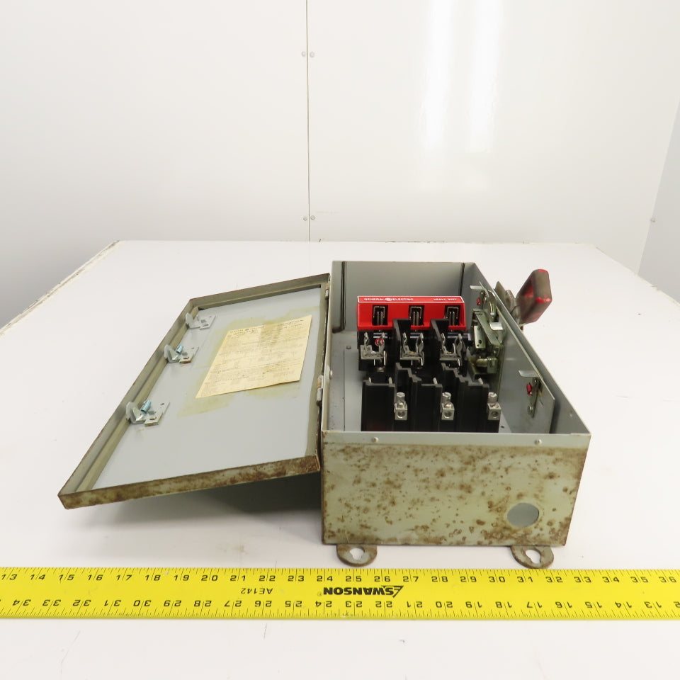 GE TH3362J Fusible Heavy Duty 60A Safety Disconnect Switch 600VAC 250VDC
