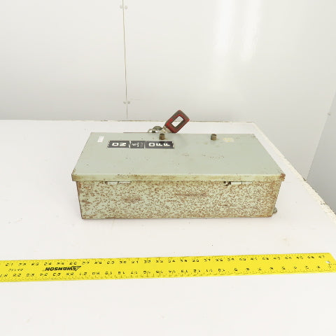 GE TH3362J Fusible Heavy Duty 60A Safety Disconnect Switch 600VAC 250VDC