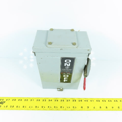 GE TG3221R Fusible General Duty 30A Safety Disconnect Switch 240VAC 3R Enc.