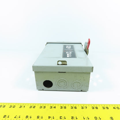 GE TG3221R Fusible General Duty 30A Safety Disconnect Switch 240VAC 3R Enc.