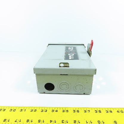 GE TG3221R Fusible General Duty 30A Safety Disconnect Switch 240VAC 3R Enc.