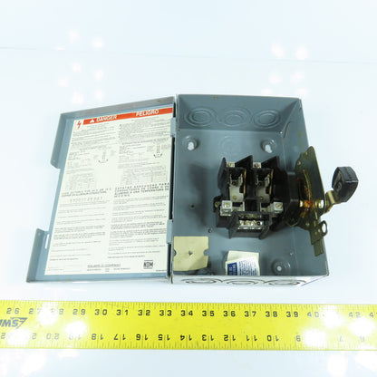 Square D D221N 30A 240VAC 2 Pole Non-Fusible Safety Disconnect Switch NEW