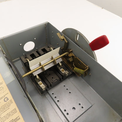 Westinghouse RHUN262 60A 600VAC Non Fusible Safety Disconnect Switch Type 3R