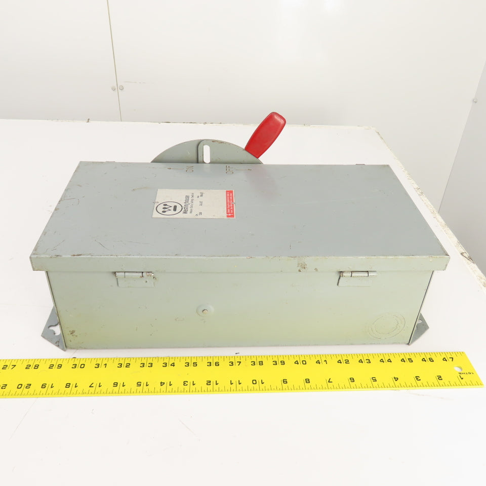 Westinghouse RHUN262 60A 600VAC Non Fusible Safety Disconnect Switch Type 3R