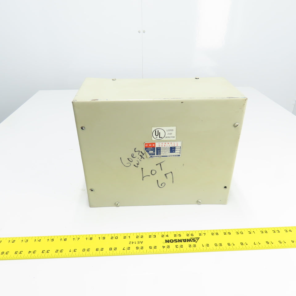 Cornell Dubilier IMS1010F33 10 kvar (216F) Capacitor 480V 6PH 60HZ