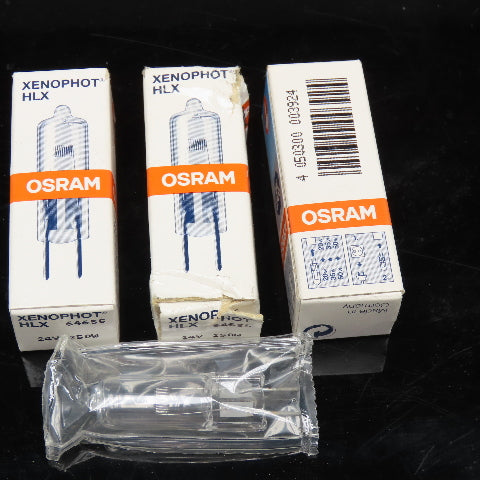 Osram 64655 HLX Xenophot HLT 24V 25W Halogen Instrument Light Bulb Lot Of 3