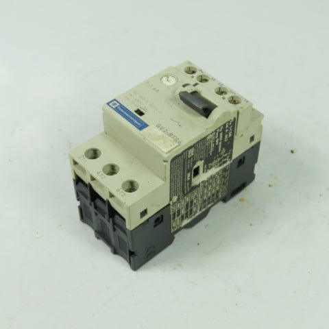 Telemecanique GV2-RT06 3 Pole Manual Motor Starter 600V 1Hp 1-1.6A Trip