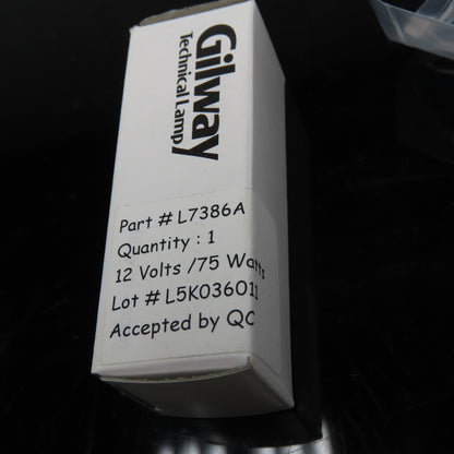 Gilway L7386A 12V 75W Quartz Halogen Technical Instrument Lamp GY6.35