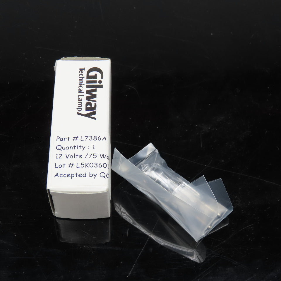 Gilway L7386A 12V 75W Quartz Halogen Technical Instrument Lamp GY6.35
