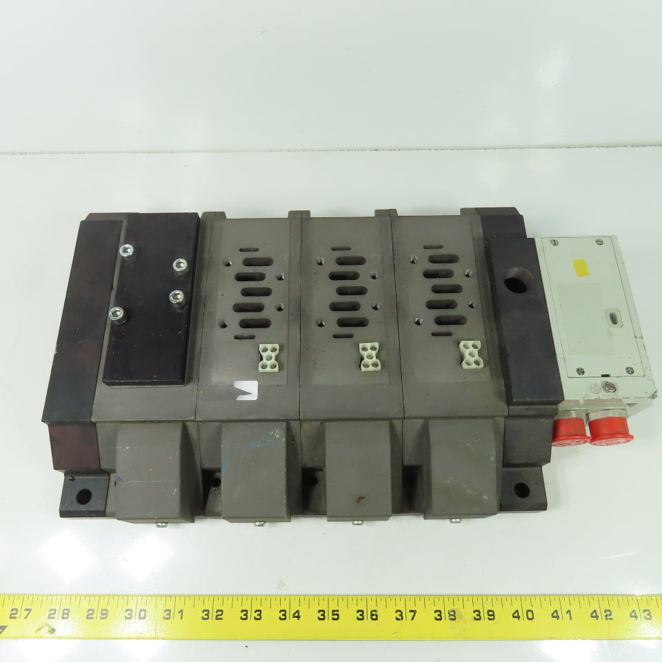 Rexroth Style 4-position Pneumatic Solenoid Valve Manifold