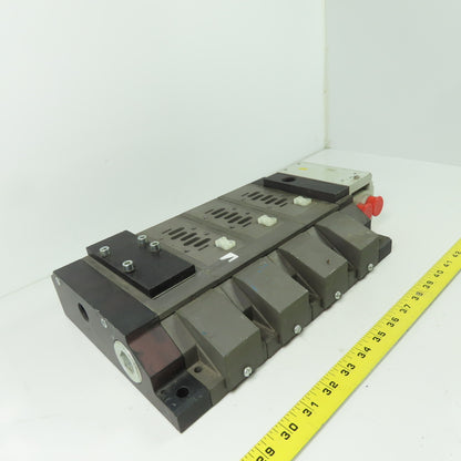 Rexroth Style 4-position Pneumatic Solenoid Valve Manifold