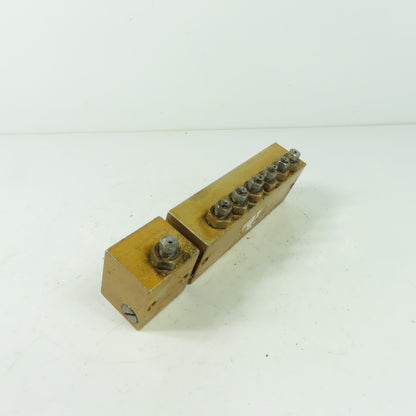 6 Way Lubrication Metering Manifold W/1 Way Manifold