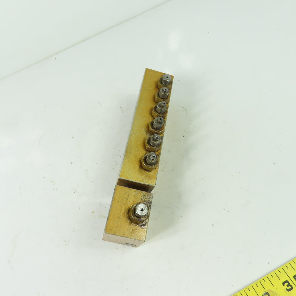 6 Way Lubrication Metering Manifold W/1 Way Manifold