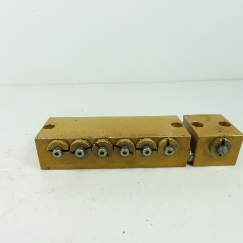 6 Way Lubrication Metering Manifold W/1 Way Manifold