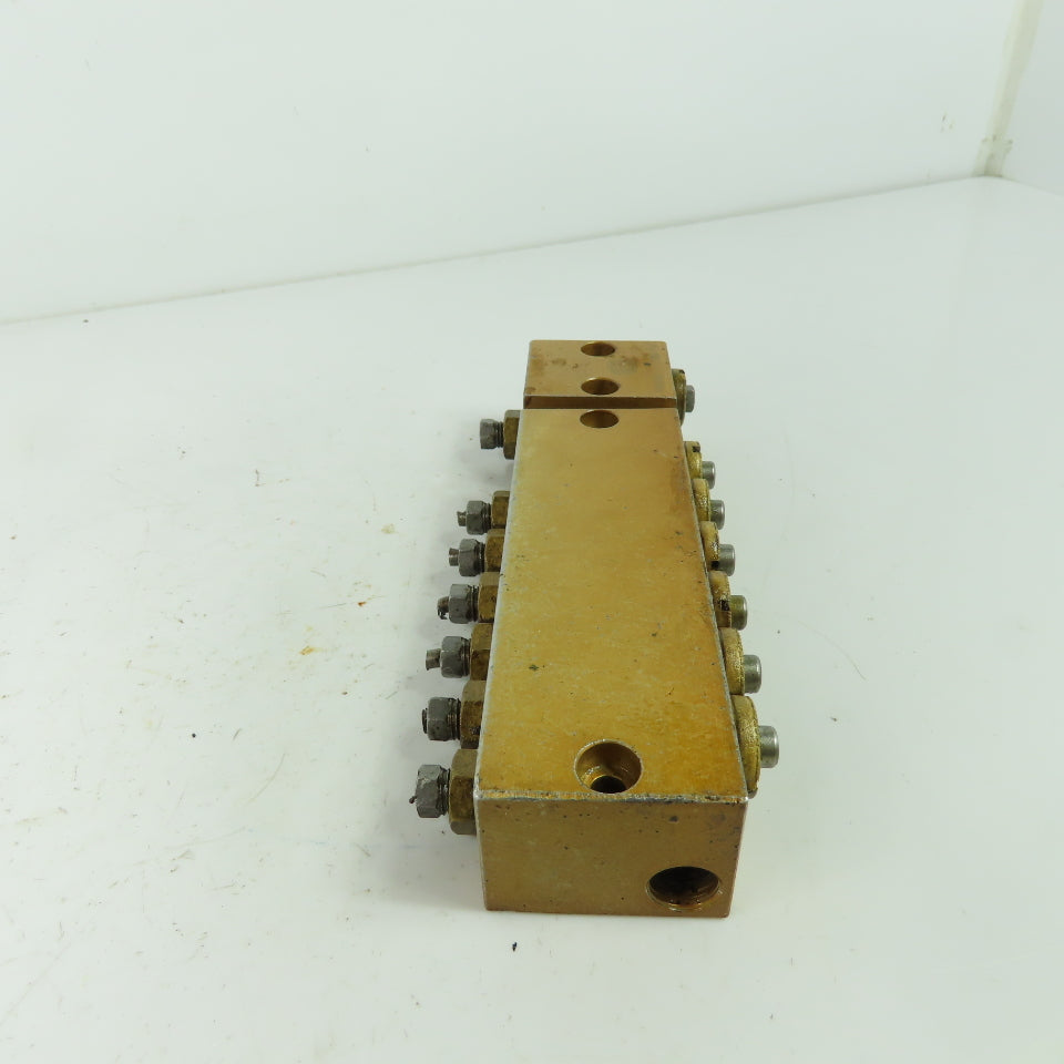 6 Way Lubrication Metering Manifold W/1 Way Manifold