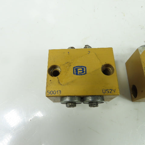 2 Way Lubrication Metering Manifold Lot Of 3