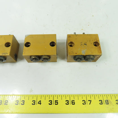 2 Way Lubrication Metering Manifold Lot Of 3