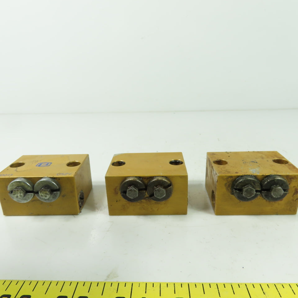 2 Way Lubrication Metering Manifold Lot Of 3