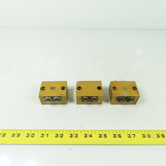 2 Way Lubrication Metering Manifold Lot Of 3