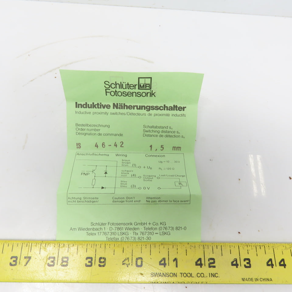 Schluter Automation IS 46-42 Proximity Sensor Switch