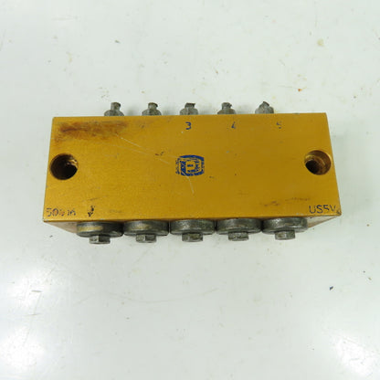 5 Way Lubrication Metering Manifold 4" OAL