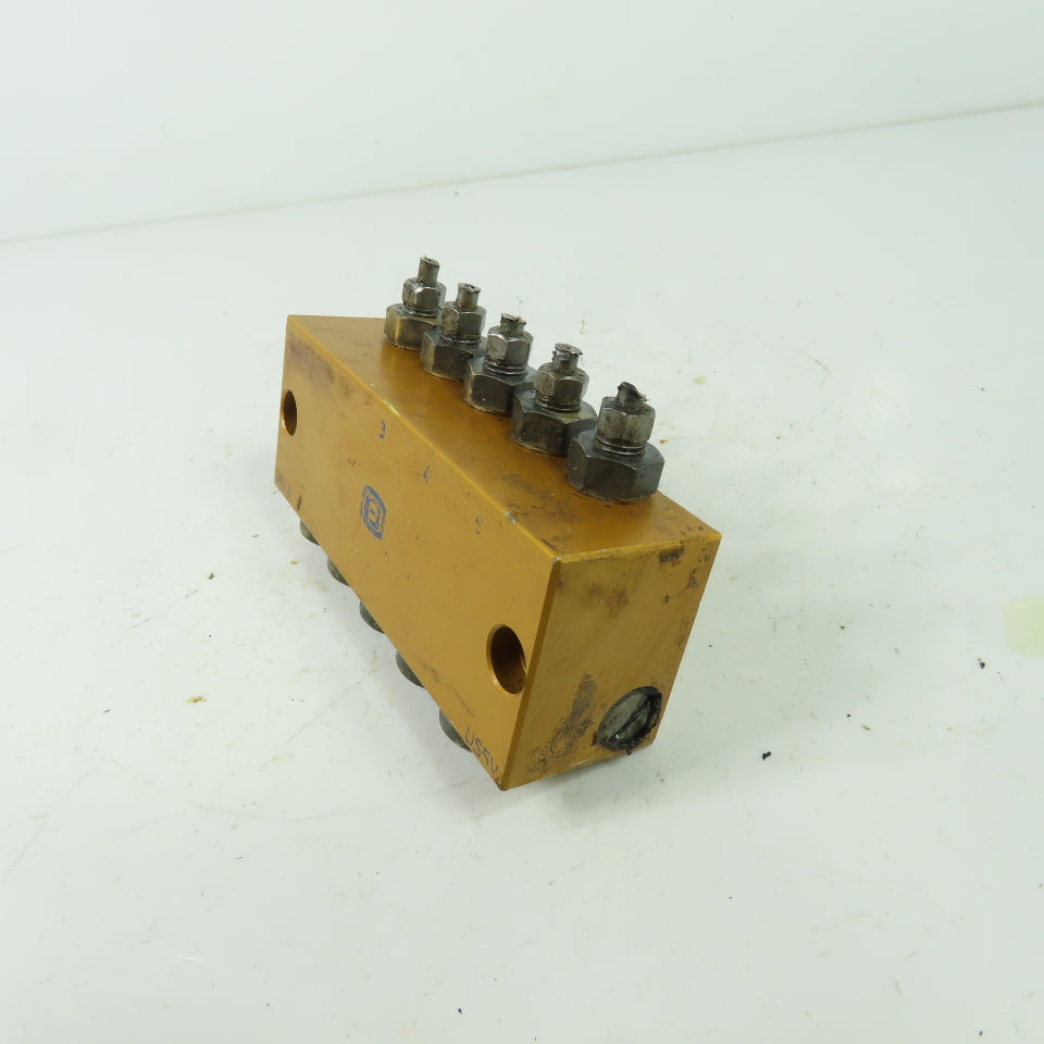 5 Way Lubrication Metering Manifold 4" OAL