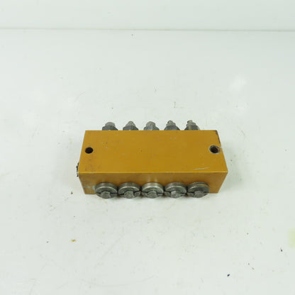 5 Way Lubrication Metering Manifold 4" OAL