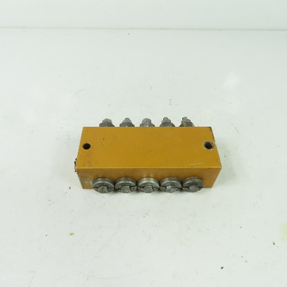 5 Way Lubrication Metering Manifold 4" OAL