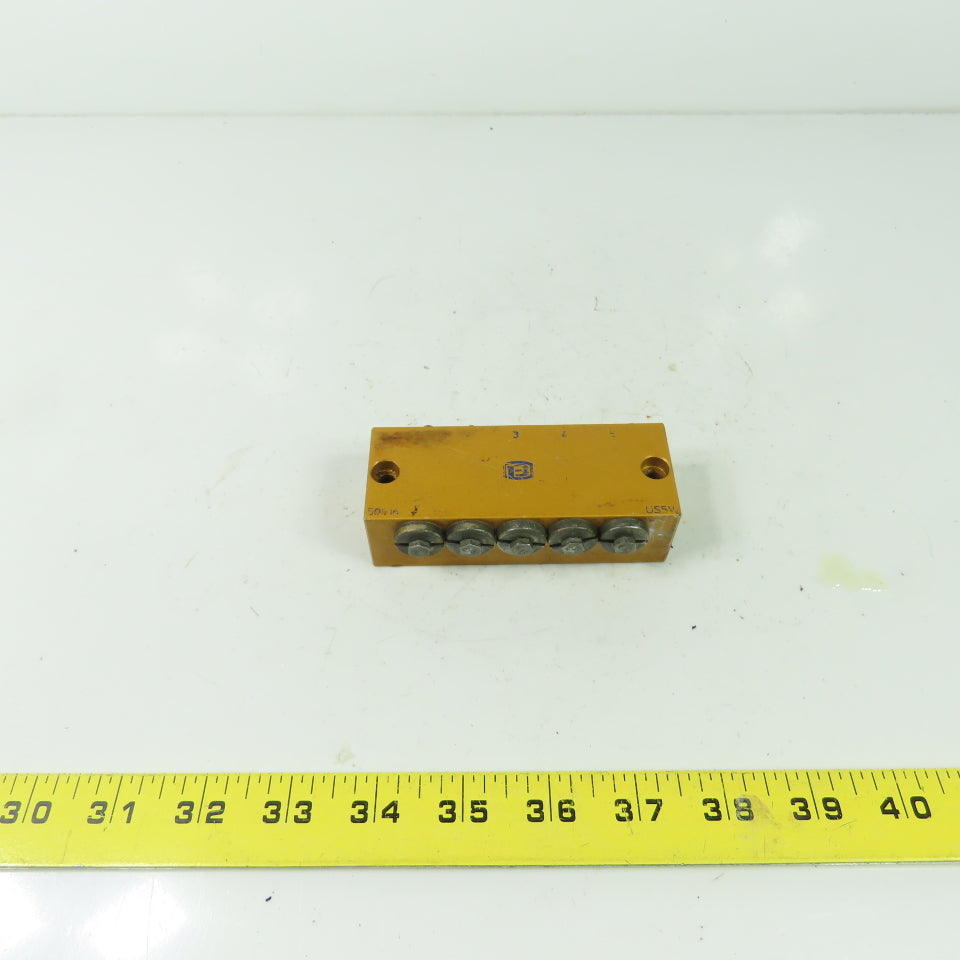 5 Way Lubrication Metering Manifold 4" OAL
