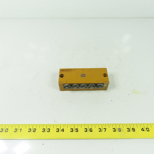 5 Way Lubrication Metering Manifold 4" OAL