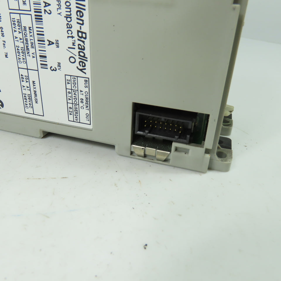 Allen Bradley 1769-PA2 Ser A Compact I/O Power Supply Module Rev 3