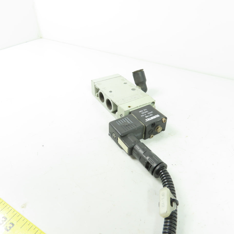 Numatics L23BA452BG00061 Pneumatic Solenoid Valve 10Bar 3/8" NPT 24VDC Coil