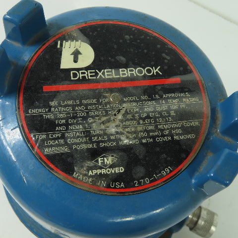 Drexelbrook 270-1-991 Flow Transmitter Sensor Housing 285-1-200 3/4" NPT