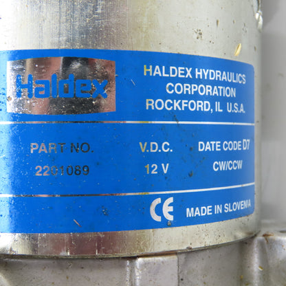 Haldex 080308 2201089 12VDC Hydraulic Pump Unit 1270001 Tested