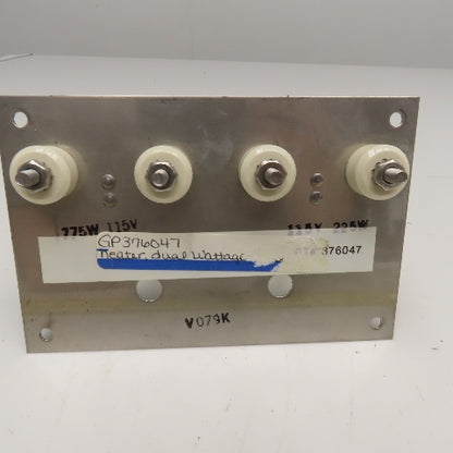 Cincinnati Sub Zero 376047 115V 225W 775W Dual Watt 2 Coil Heating Element